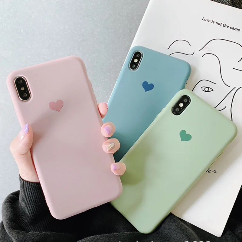 

Ins Wind Love for iPhone Xs Max Hand Shell for Iphone 7case Silicone soft shell