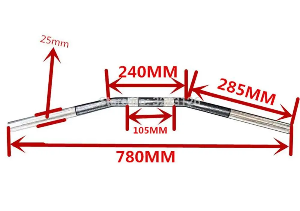 Руль мотоциклетный для Harley Sportster XL 1200 Железный 883 48 72 25 мм|drag bar|for harleyhandle bar for motorcycle |