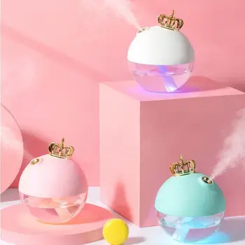 

Mini Size Cute USB Crown Humidifier Office Desk Humidifier For Bedroom Home Office Car USB Room Humidifier