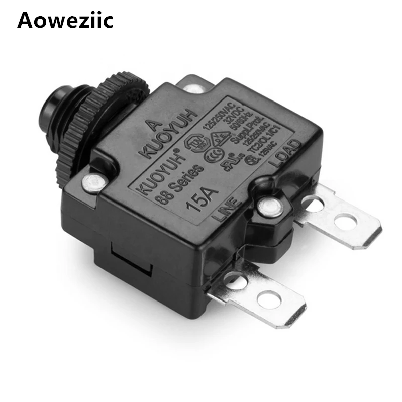 1Pcs 88 Series KUOYUH 3A 4A 5A 6A 7A 8A 9A 10A 11A 12A 13A 14A 15A 16A 17A 18A 19A 20A 23 25A 30A Overload Overcurrent Protector
