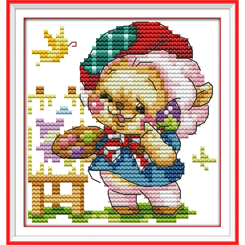 Everlasting Love The Happy Baby Bear китайские наборы крестиков экологичный хлопок с принтом 11 14CT