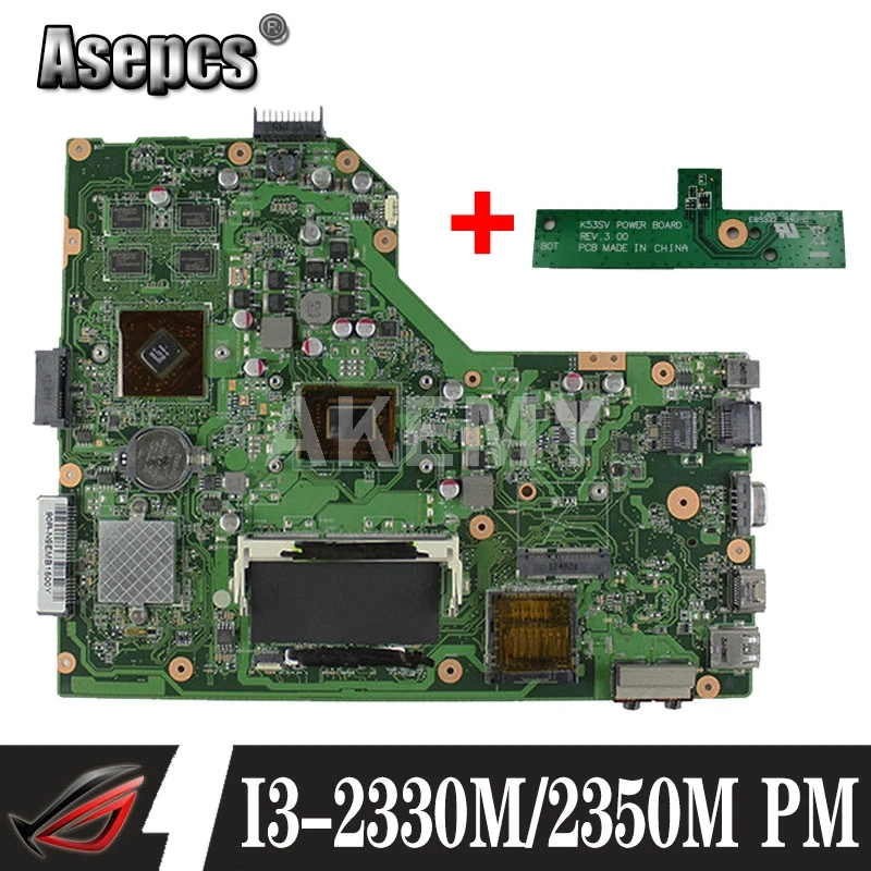 Asepcs K54HR материнская плата для ноутбука For Asus X54HR X54HY X54H тест оригинальная I3 | Материнские платы -32961558154