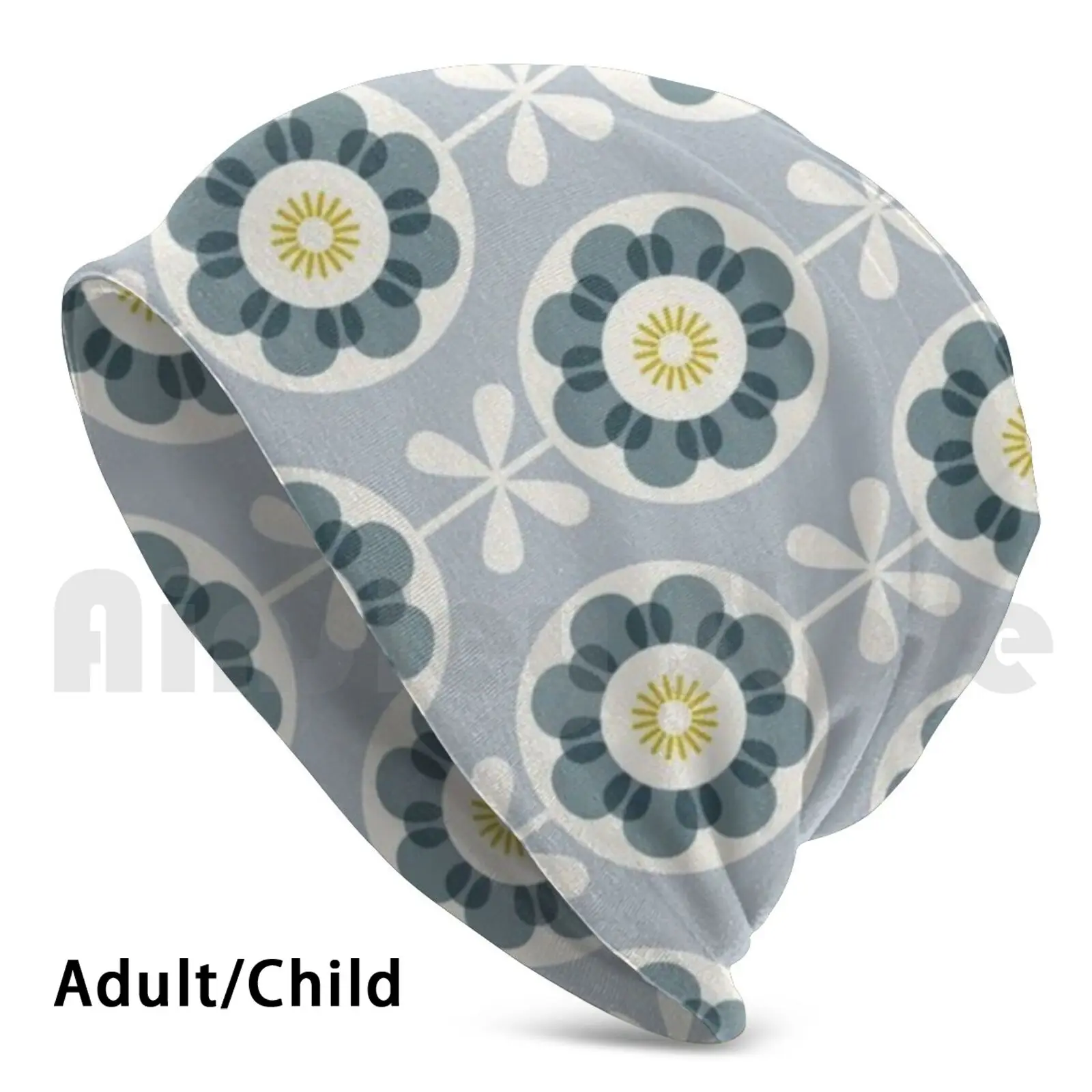 Orla Kiely Design Berretti Cappello Lavorato A Maglia Hip Hop Lokki Bianco Scandinavo Scandi Svezia Svedese Norvegia Norvegese Finlandia