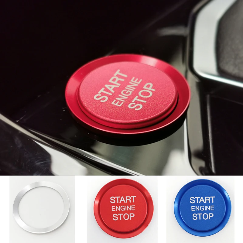 Кнопка запуска и остановки двигателя автомобиля декоративная крышка кольцо