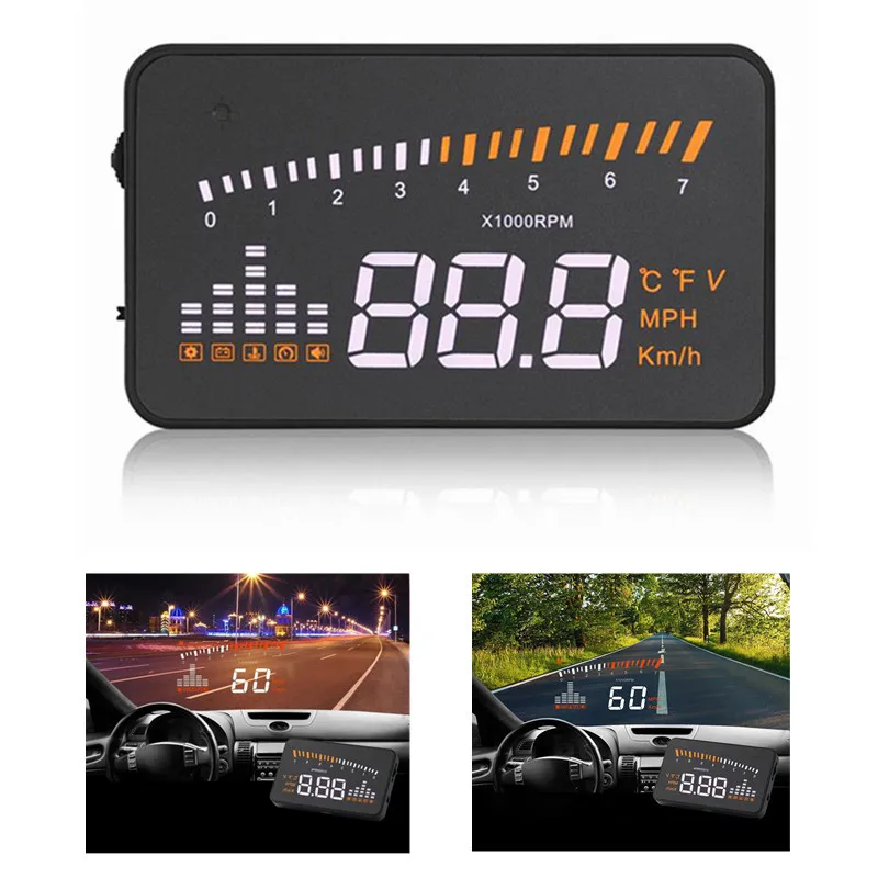 Универсальный Автомобильный дисплей на лобовое стекло Hud OBD II прибор с