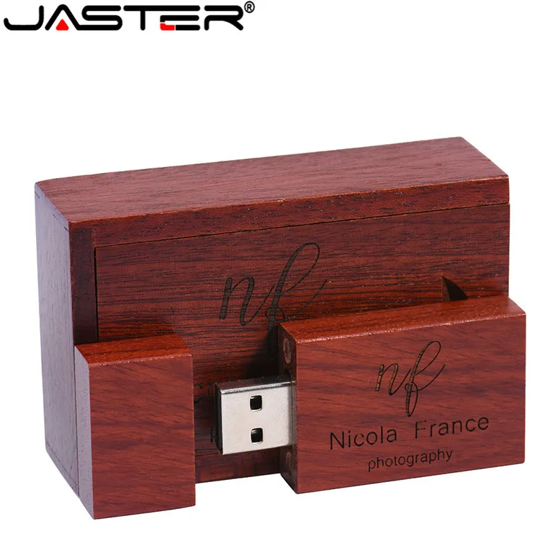 JASTER (1 шт. Бесплатный Пользовательский логотип) деревянный USB флэш накопитель +