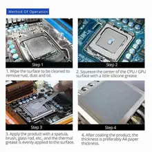 

CPU Cooler Cooling Fan Thermal Paste Heat Dissipation Heatsink Silicone Sink Grease Compound For PC Thermal Conductive Heat A7K6