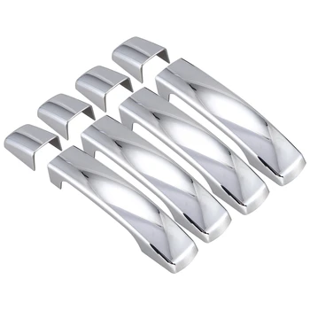 

Mirror Chrome Side Door Handle Covers Trims for 06-10 Range Rover Sport Freelander 2 LR2 05-09 Discovery LR3