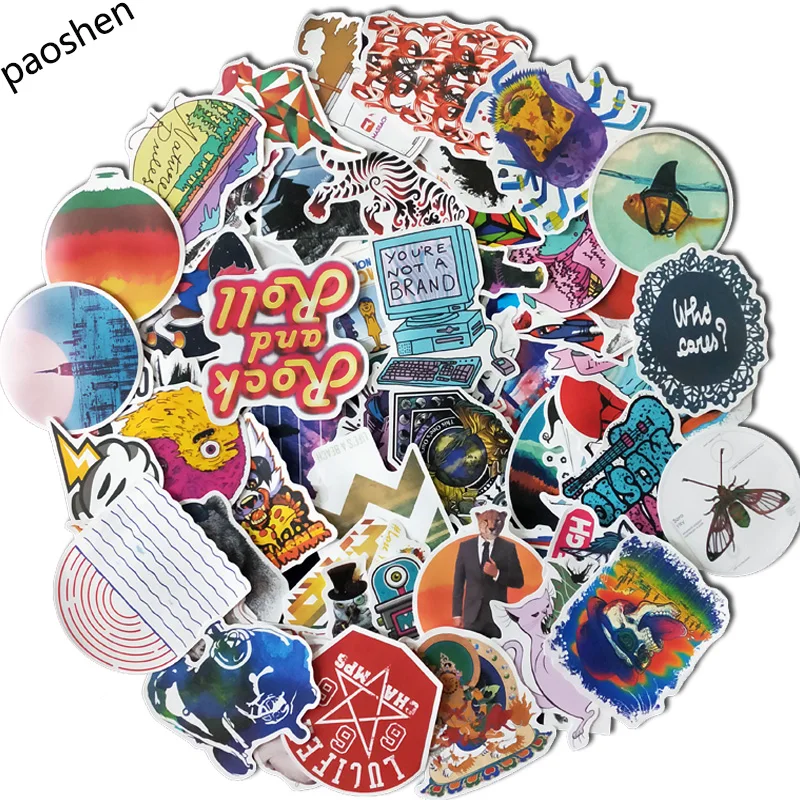50Pcs 500Pcs Random Sticker PVC Waterproof American Opera Logo Sticker Luggage Bike Motorcycle Laptop Toy Stickers 3