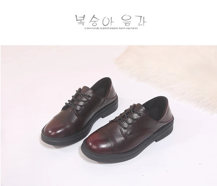 Women Casual Woman Platform Shoes Autumn Oxfords Women's Modis Shallow Mouth Round Toe Flats British Style All-Match Fall