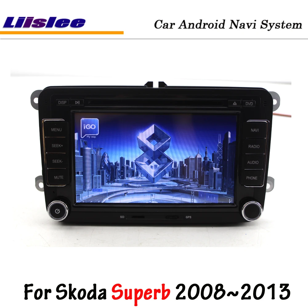 Liislee Android для Skoda Superb B6 2008~ 2013 автомобильный радиоприемник BT стерео Carplay экран DVD GPS Navi карта навигационная мультимедийная система