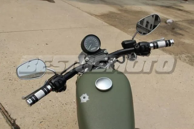7/" 22 мм и 1" 25 мм алюминиевые и резиновые рукоятки для Harley Honda Kawasaki Suzuki Yamaha велосипеды крейсер Чоппер на заказ