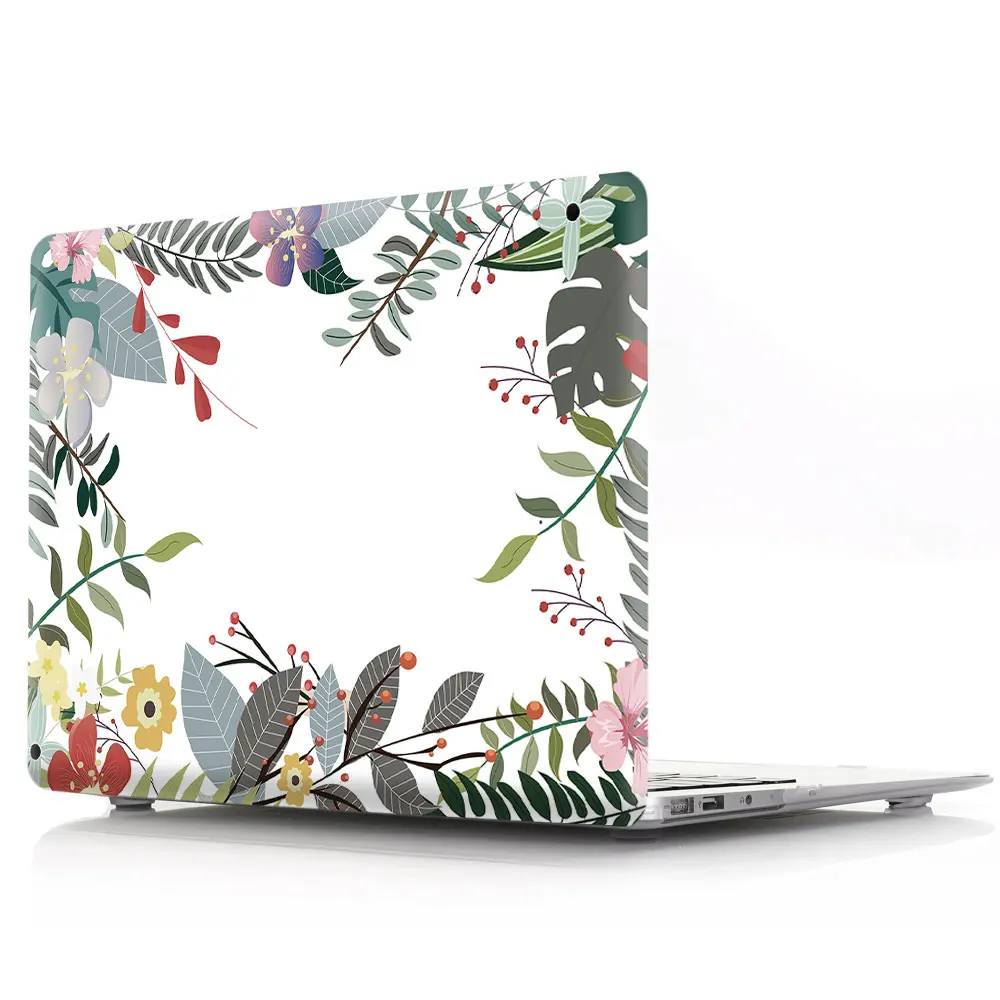 Flower Pattern Case For Apple Macbook Air 11 13 inch Cover Shell For Mac Pro 12 13.3 15 15.4 Retina Touch Bar