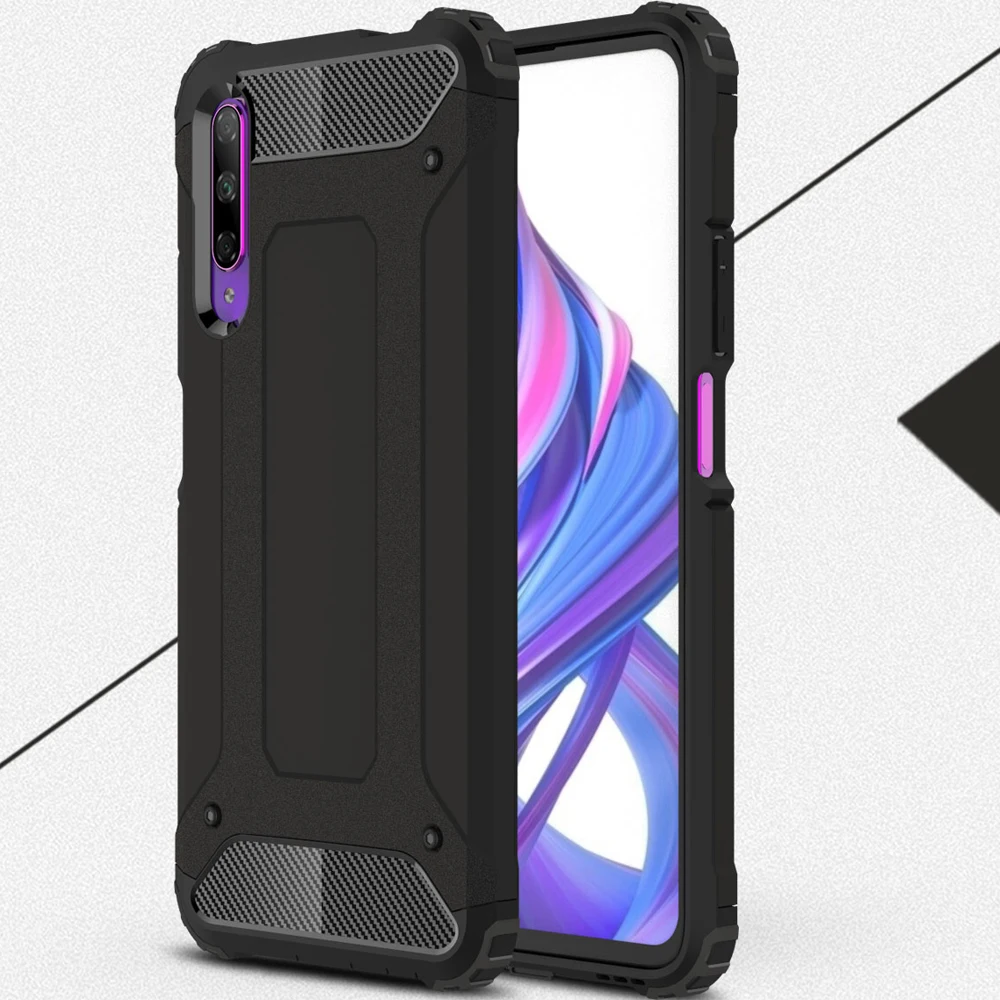 Чехол для Huawei Honor 9X Pro гибридный армированный чехол Coque защитный мягкий 9 X бампер 6