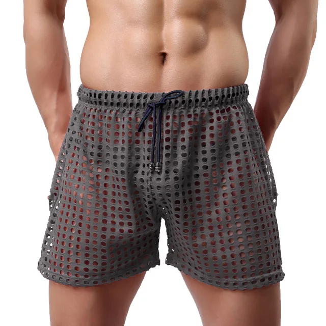 Man Transparent Mesh Shorts Gay Shorts 