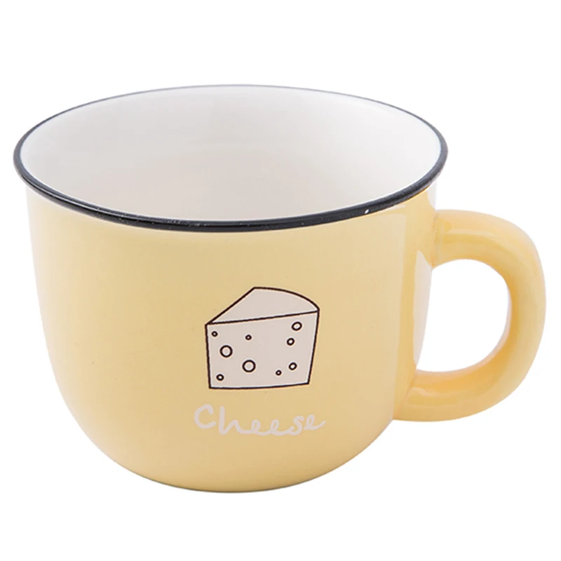 Бытовая Европейская простая керамическая кофейная чашка Женская милая чашка для молока и чая кружка парная Питьевая чашка