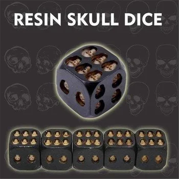 

Skull Dice 5 Capsules Resin Crafts Skull Creative Skull Bone Scorpion Child Adult Bar Toy Party Game Props Home Decoration Gifts