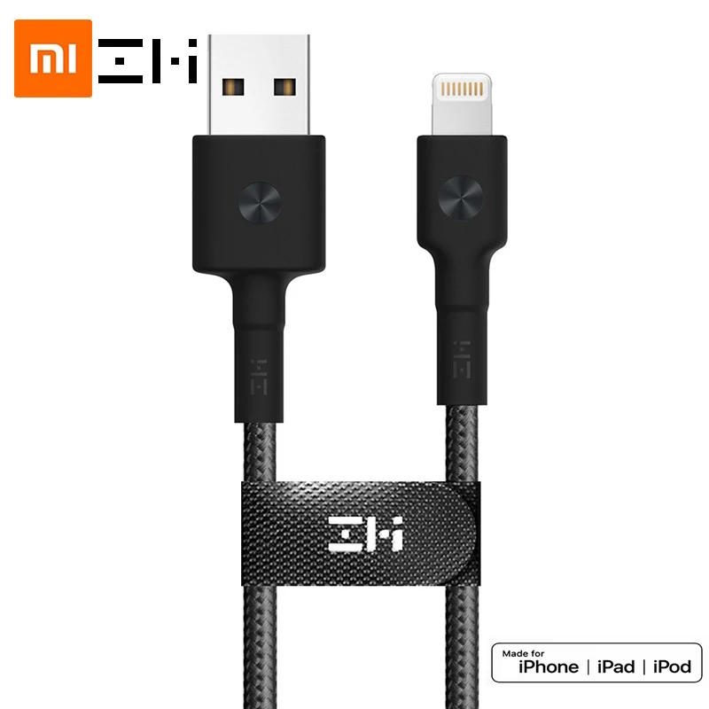 Оригинальный кабель ZMI MFI usb Lightning для iPhone 11 xs xr 8 7 6 5 apple ipad pro зарядное устройство