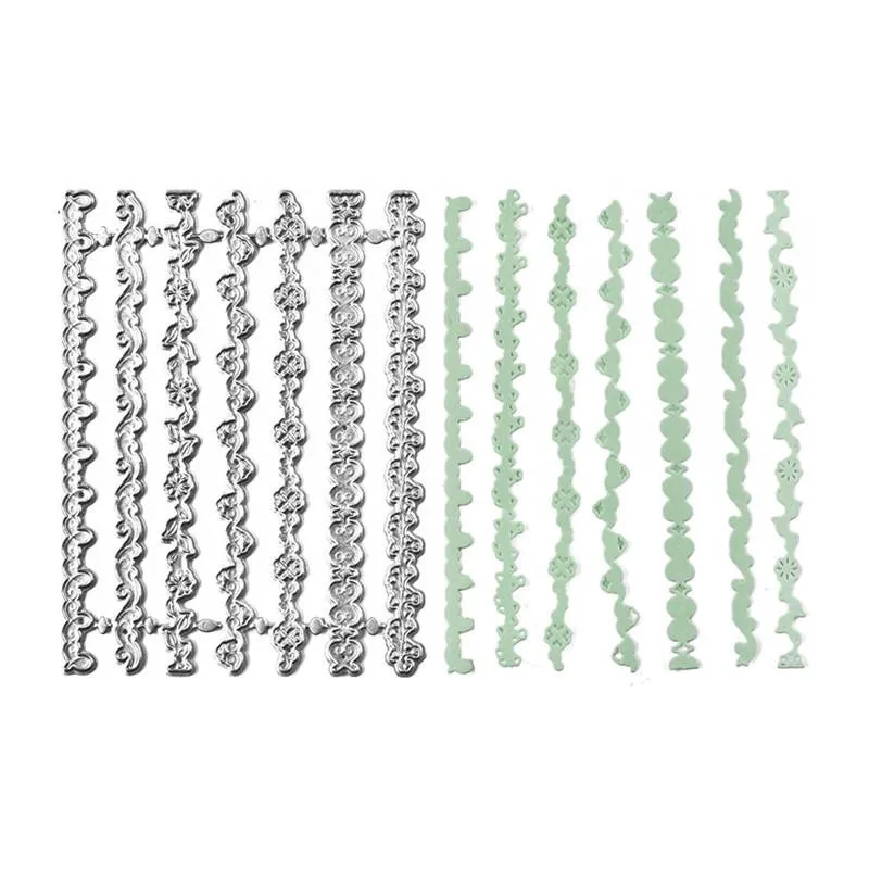 

Naifumodo Dies Flower Lace Border Frame Metal Cutting Dies Cover for DIY Scrapbooking Card Album Embossing Die Cut New