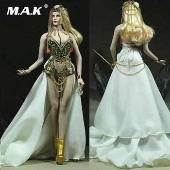 

In Stock 1/6 Scale Sexy Queen of egypt Dress Neck Clothes Accessories Model For 12" TBLeague PH Big Bust Steel Bone Body