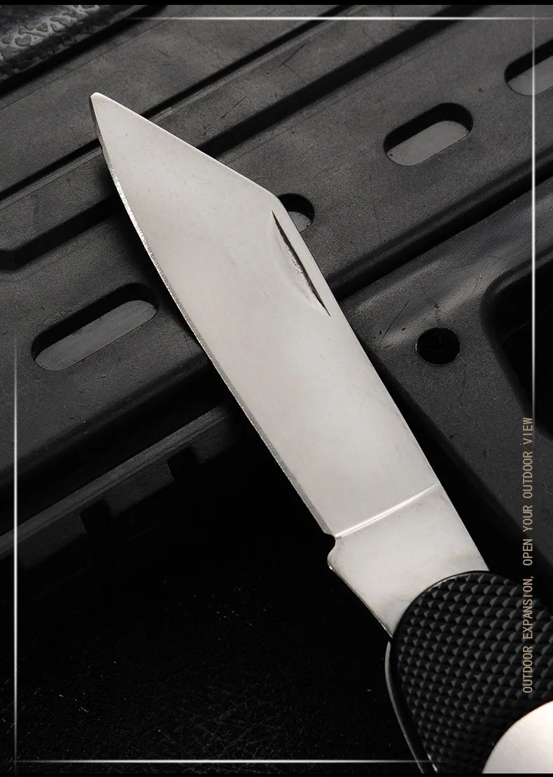 Hot sale knife and fork combination portable 6 in 1 stainless steel folding cutlery set for outdoor camping picnic travel