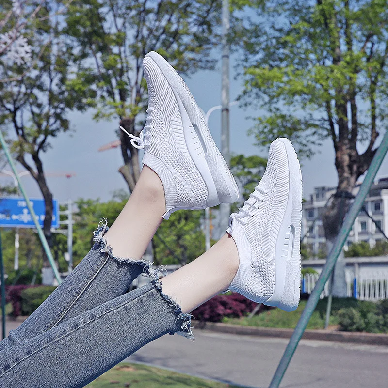 

Spring And Autumn Women's New Style Needle Fly Woven Punched Sheet Shoes Simple Fashion Casual Shoes Women's STUDENT'S Shoes
