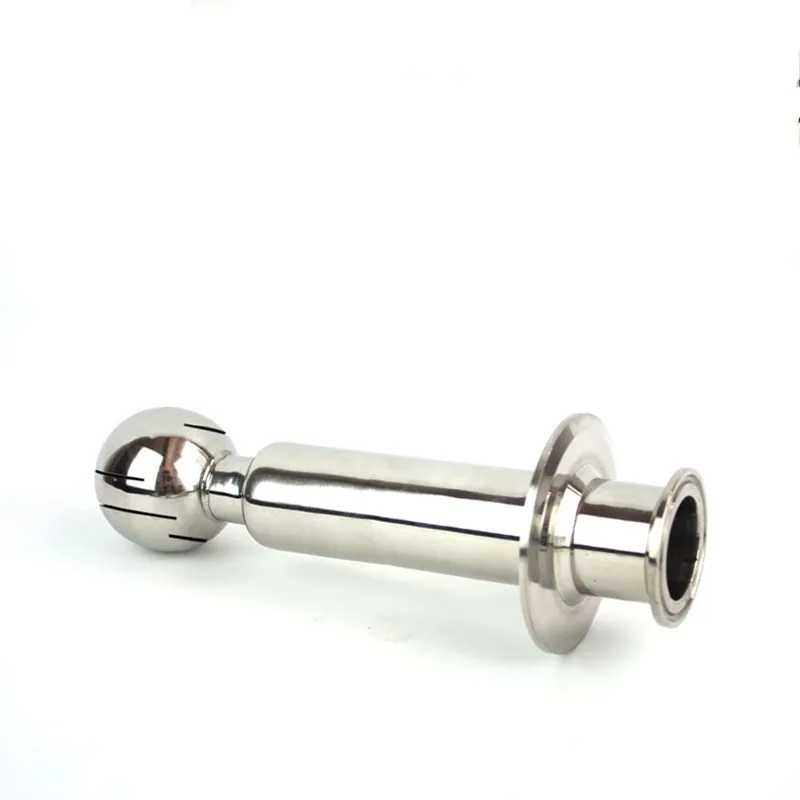 

Free shipping Sanitary Rotating Spray Ball 1.5" Tri Clamp Inlet welded in 2" Tri Clamp Cap