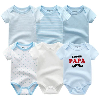 

2020 6PCS/Lot Unicorn Baby Boy Clothes Newborn Baby Girl Clothes 100%Cotton 0-12M Bodysuits Girls Clothing Roupas de bebe