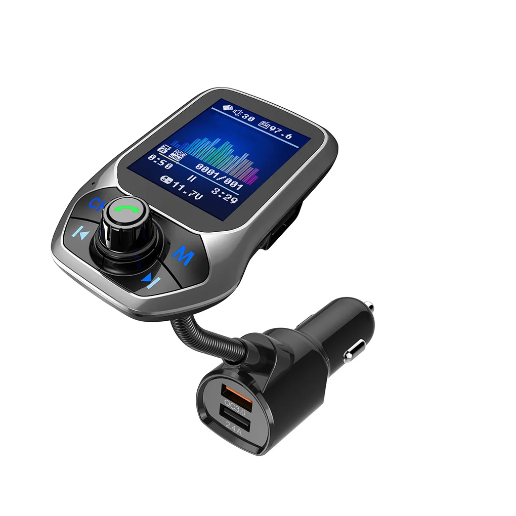 1,8 дюймов TFT цветной дисплей Bluetooth автомобильный комплект громкой связи USB быстрая зарядка fm-передатчик MP3 музыкальный плеер
