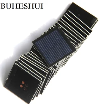 

BUHESHUI 0.2W 1V 500MA Mini Solar Panel Polycrystalline Solar Cell Module DIY Solar Battery Charger Study Epoxy 40*40MM 10pcs