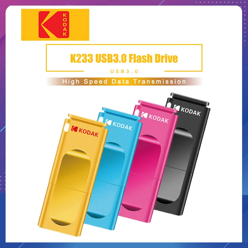 USB 3,1 Kodak K233 usb флеш-накопитель 16 ГБ 32 ГБ 64 Гб 128 ГБ 256 ГБ мини-накопитель USB 3,0 Стик