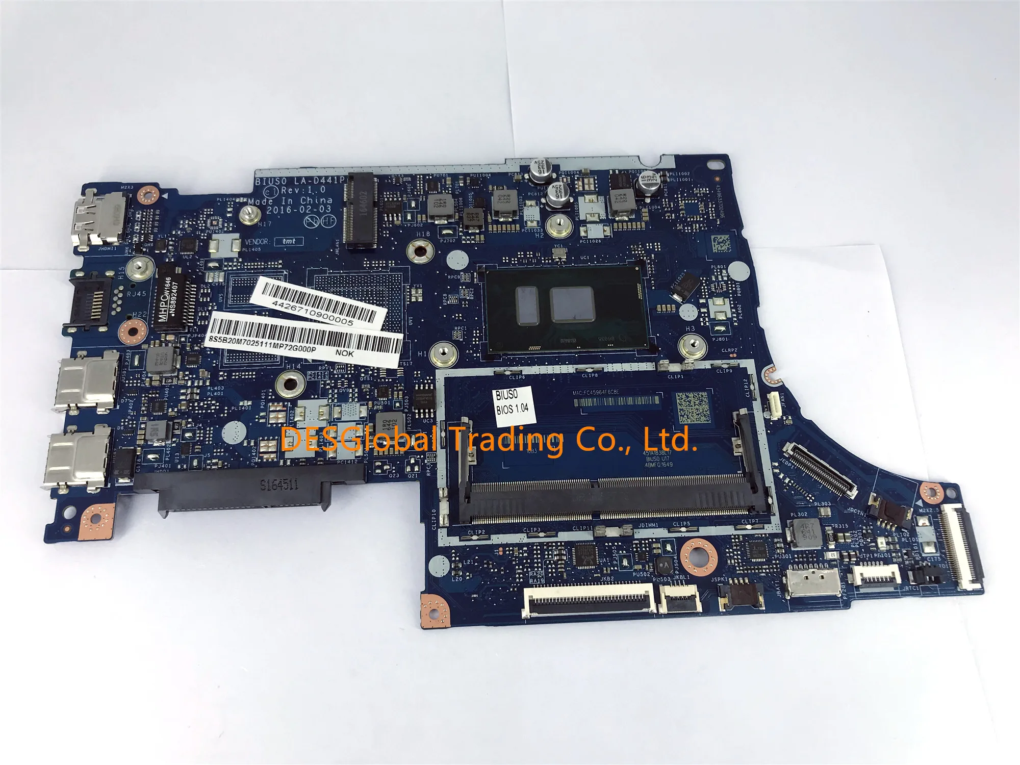low cost  For Lenovo 510s-13isk 510S-13IKB Laptop Motherboard BIUS0 La-d441p I7-6500U Mainboard 100% Test Fas