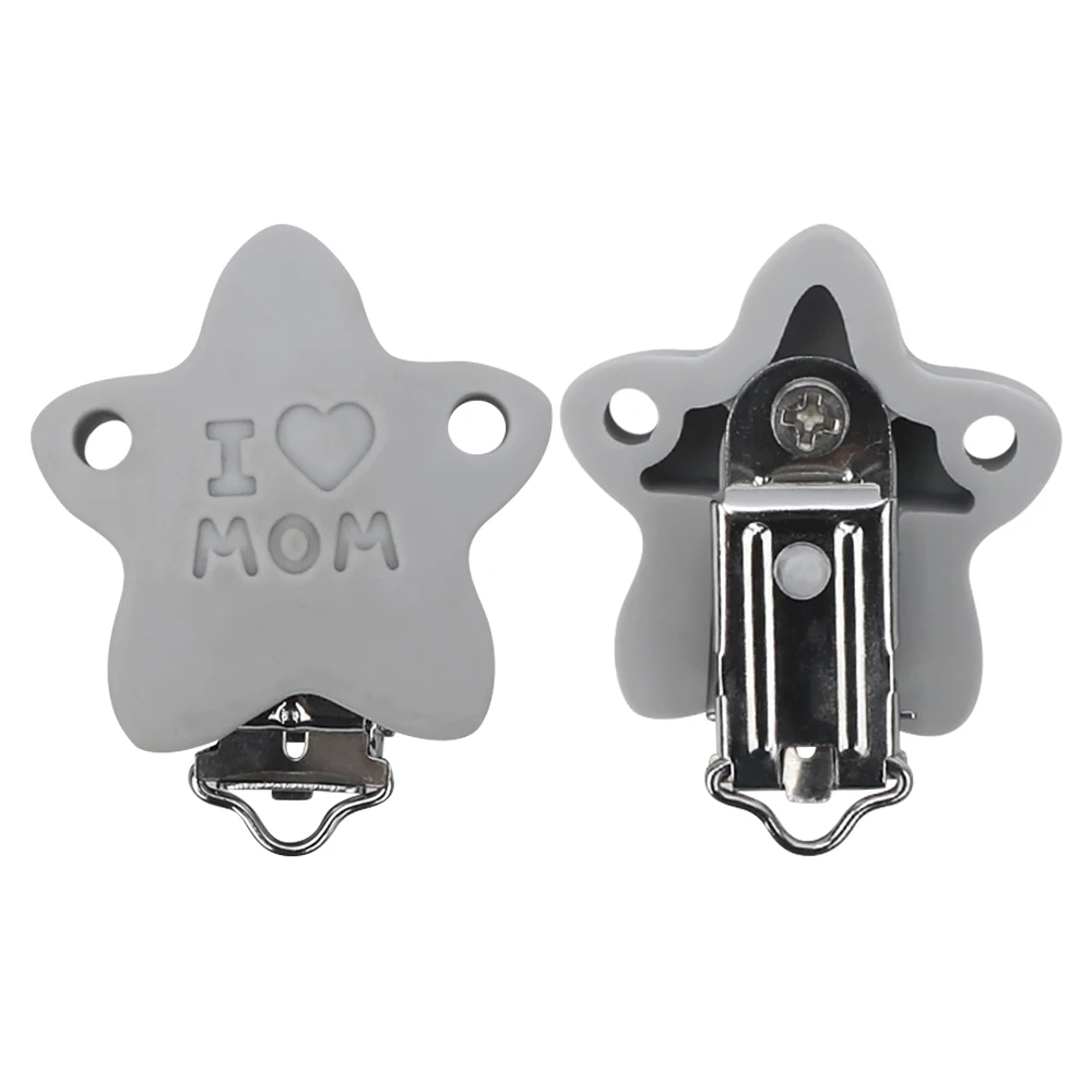 JZ1013-14 TYRY.HU Соска-пустышка с мультяшным коала Звезда 1 шт. Силиконовые Прорезыватели DIY пустышка для кормления клипы на цепи держатель BPA бесплатные прорезыватели - Цвет: JZ1013-14