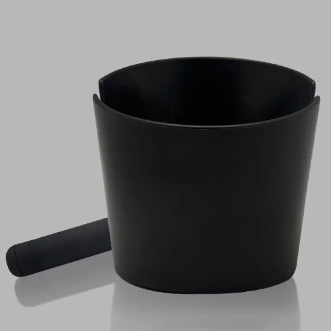 1xCoffee Knock Box W/ручка шлак ведра эспрессо измельчает вскрытия отходов на нескользящей подошве