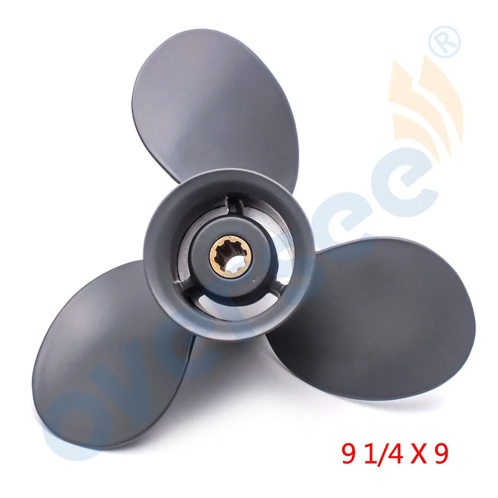 oversee-boat-motor-58130-zv4-009ah-aluminum-propeller-for-honda-25-30hp-outboard-engine