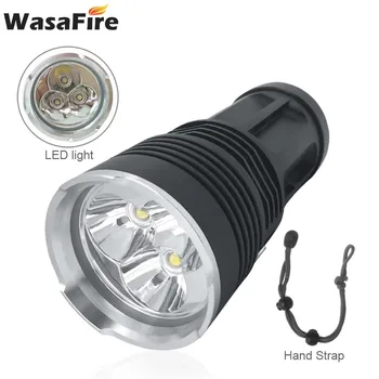 

Wasafire Ultra Bright 3*XM-L T6 LED Flashlight 3 Modes Waterproof Torch Lamp Portable Lantern By 18650 For Camping Hunting