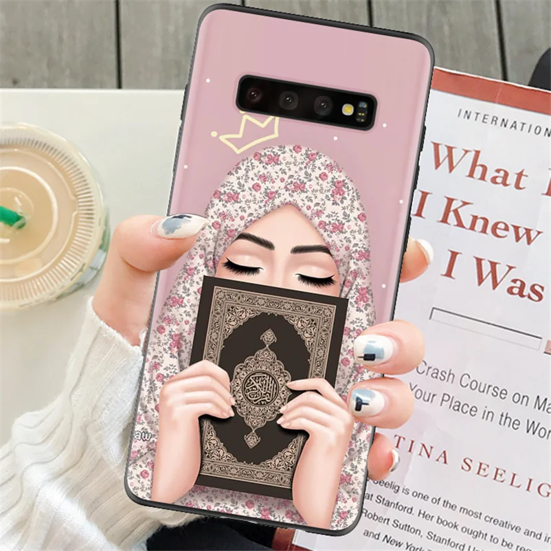 Черная крышка для samsung Galaxy S8 S9 S10 S7 край S10E A40 A50 A70 Note 8, 9, 10, J4 J6 плюс A6 A7 A8 ТПУ короны для девочек глаза чехол - Цвет: mslheish