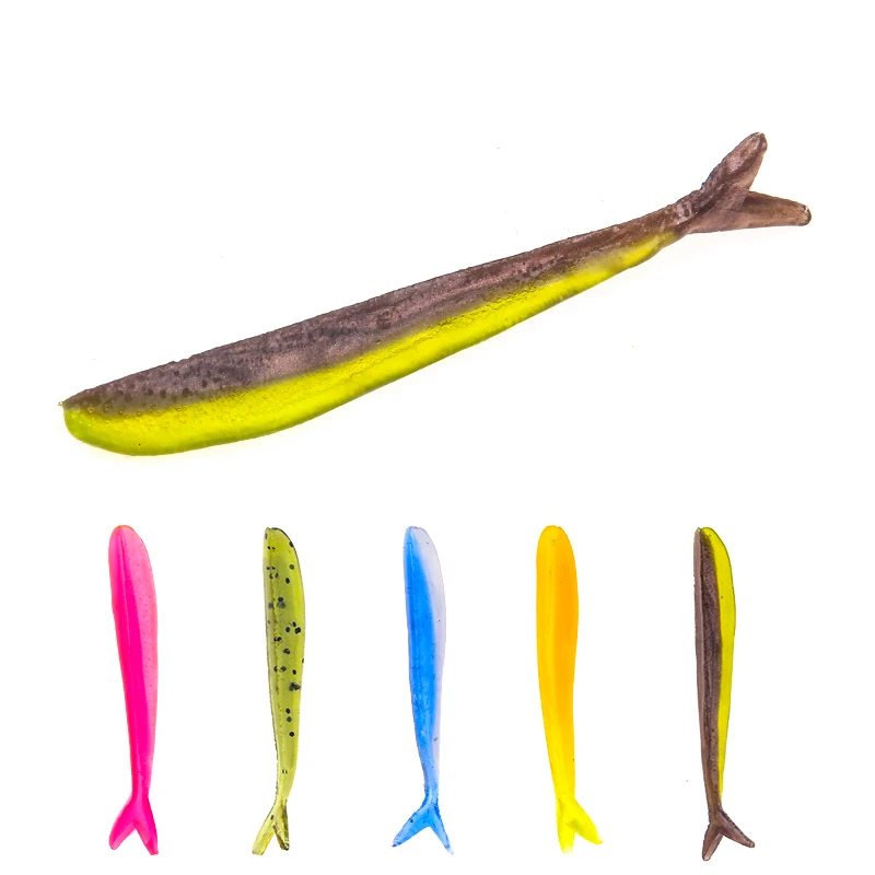 

5pcs/lot lure fishing 1.2g/6cm color silicone bait simulation lure simulation bait