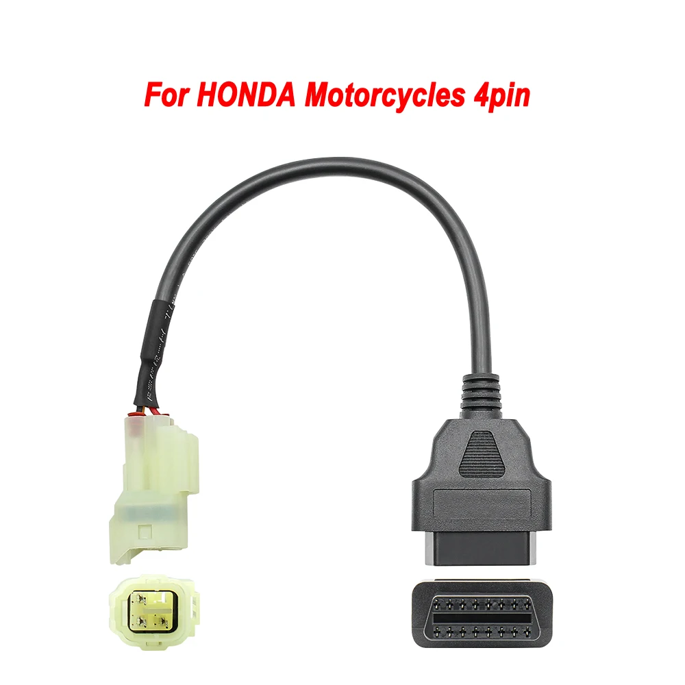 Motobike OBD2 Connector Motorcycle YAMAHA 3/4pin Harley HONDA 4/6pin Ducati /kawasaki Moto Extenstion Cable obd2 connector obd2 extension cable obd2 cable