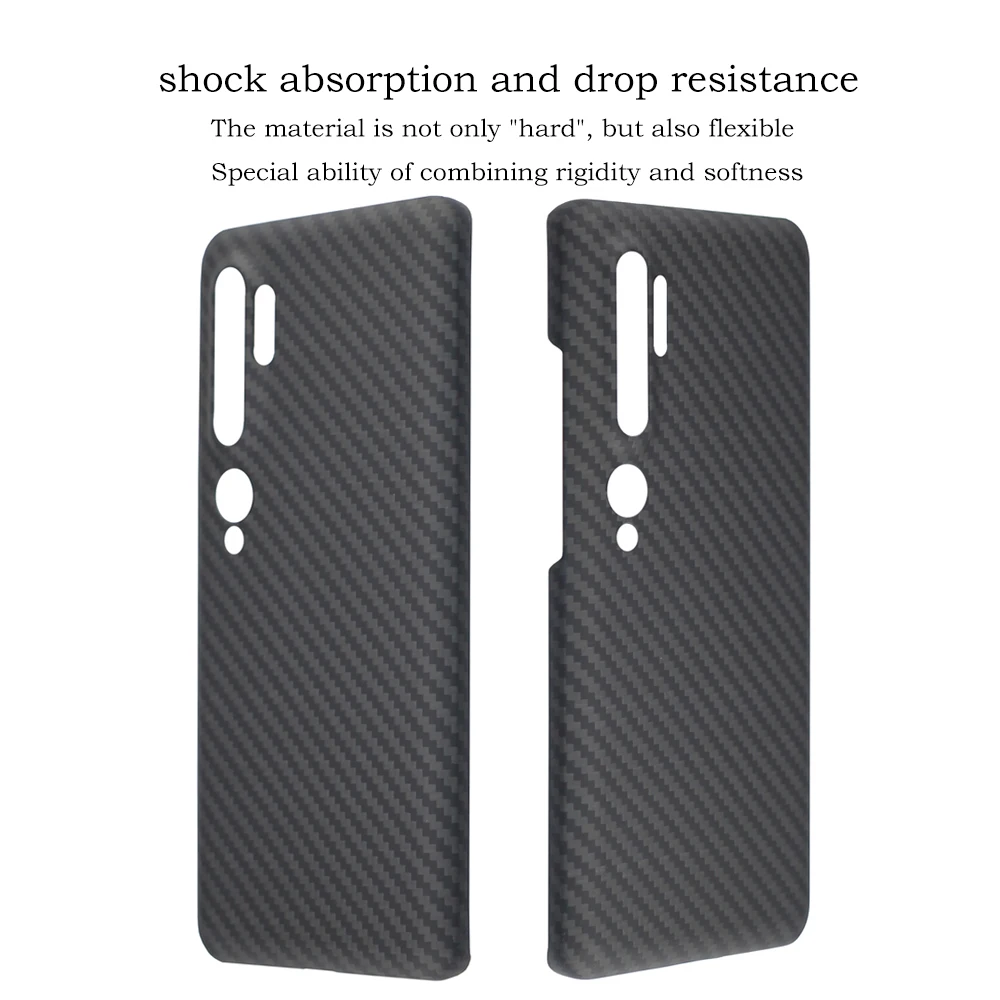 YTF-carbon real carbon fiber phone cover For Xiaomi Mi CC9 Pro Case Aramid fiber Ultra thin phone Back cover