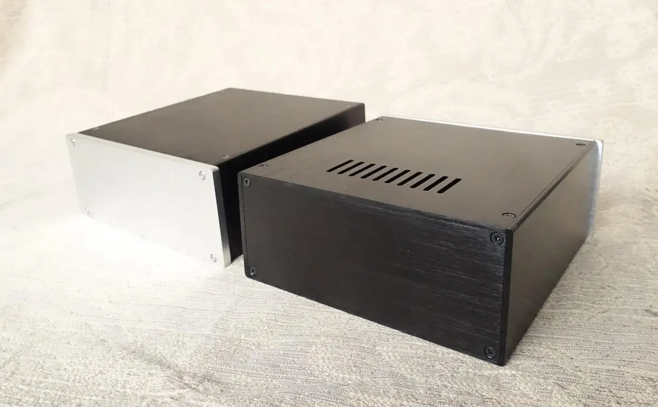 Chasis amplificador de aluminio completo, HIFI AMP B2209, estuche de auriculares, 215,9x90 x 228mm