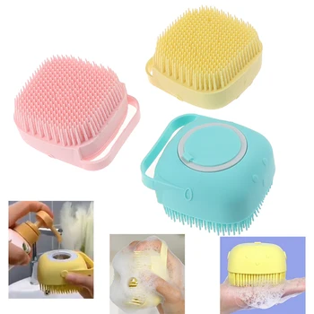 

Silicone Bath Brushes Body Exfoliator Soft Massage Brush Baby Cleaning Show pet