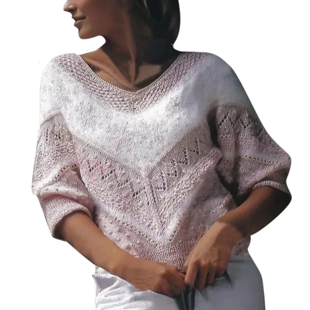 

Winter Sexy V-neck Sweaters Women Kintted Loose Symmetrical Warm Autumn Pullover Sweater Jumper Pull Femme New Streetwear z1002