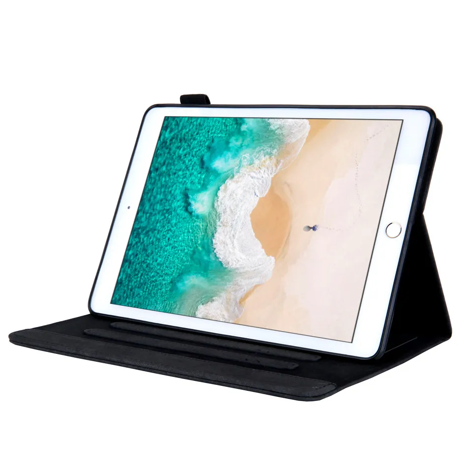 Чехол для iPad 10,2, чехол для планшета с отделением для карт, чехол для iPad 7, 7-го поколения, iPad Air 3, iPad Pro 10,5, откидная подставка, Чехол+ пленка+ ручка