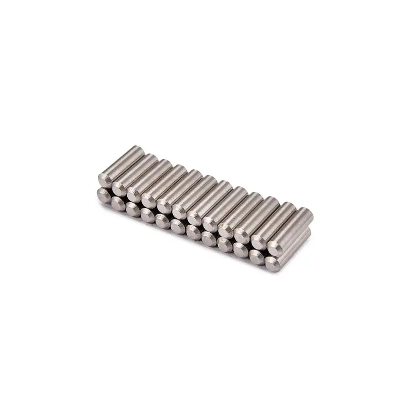 OOTDTY 24pcs Guitar Pickup Metal block Pole Rod Slug magnet Alnico 5 Length 17mm suit for guitar