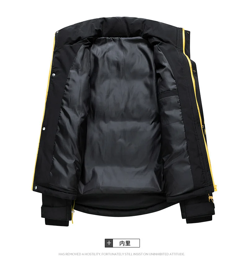 Cotton Coat Men's Winter New Style MEN'S Cotton-padded Clothes Thick Warm Loose Casual Versatile Hooded Cotton-padded Jacke