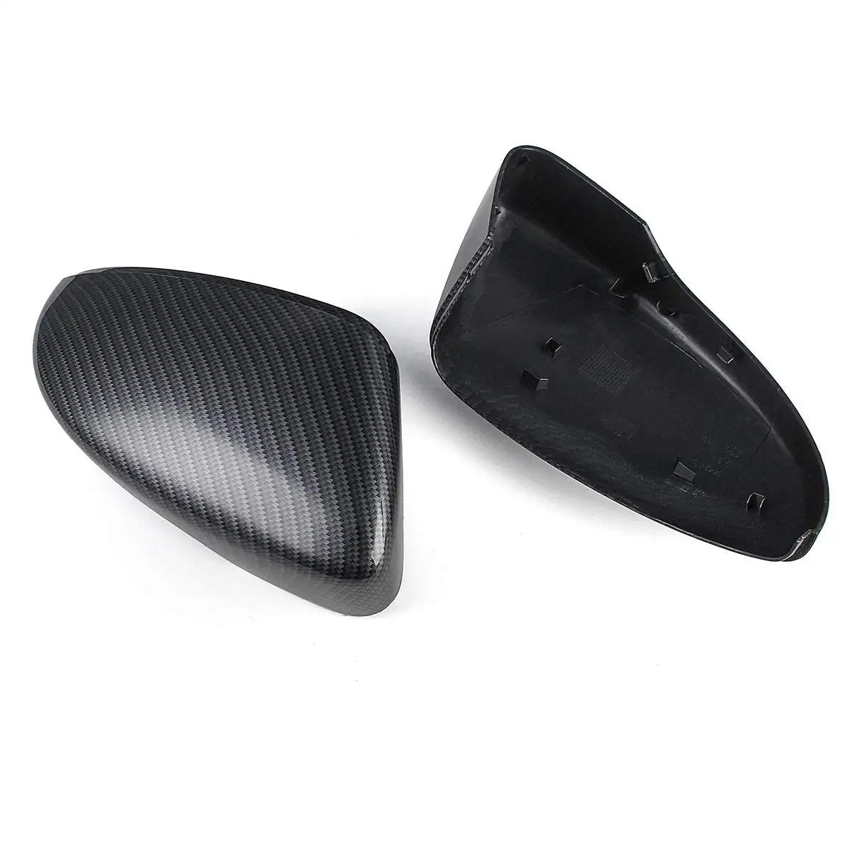 LETAOSK 1 pair ABS Rear View Wing Mirror Covers Caps fit for VW Beetle CC Passat Scirocco EOS # 3C8857537
