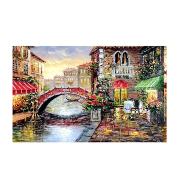 

1000 Pieces Jigsaw Puzzle Oil Painting Landscape Entertainment Puzzle 50*70CM Parent-child Game For Children Birthday Christmas
