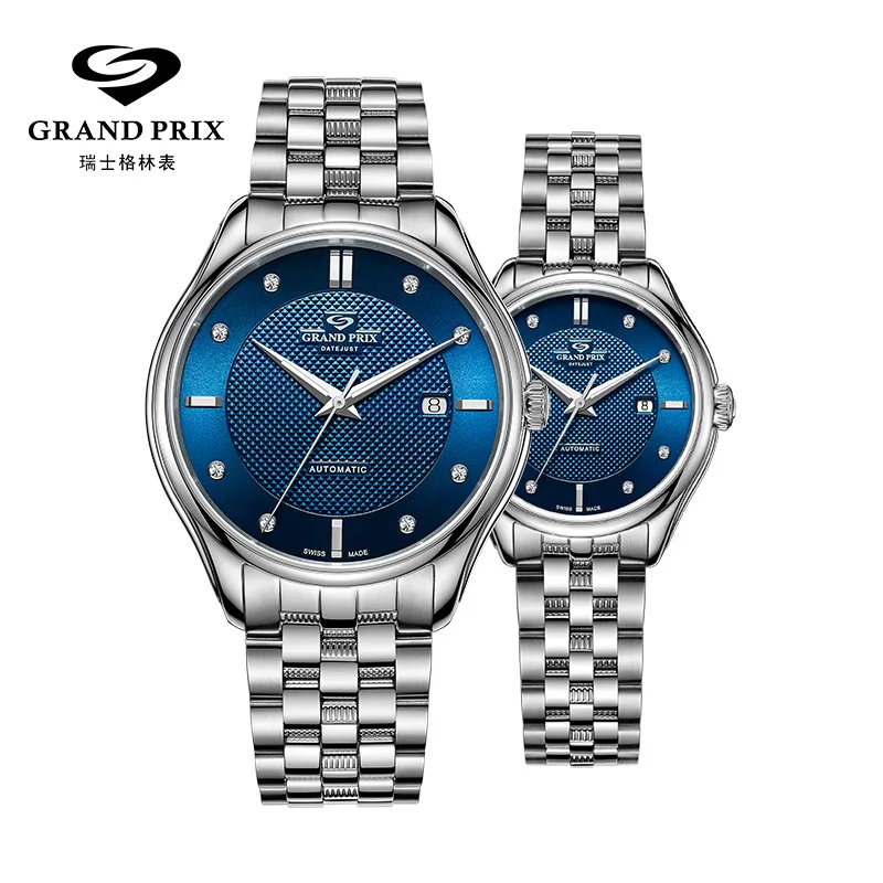 Часы наручные GRAND PRIX механические для мужчин и женщин брендовые Роскошные