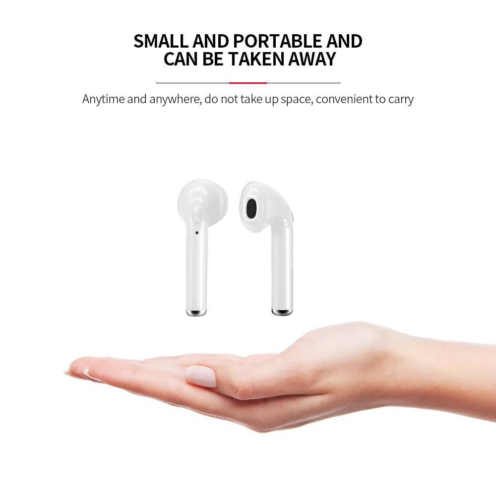 i7s Mini TWS Bluetooth Earphones Wireless Earbuds Sport Handsfree Earphone Cordless Headset with Charging Box for Xiaomi Phone